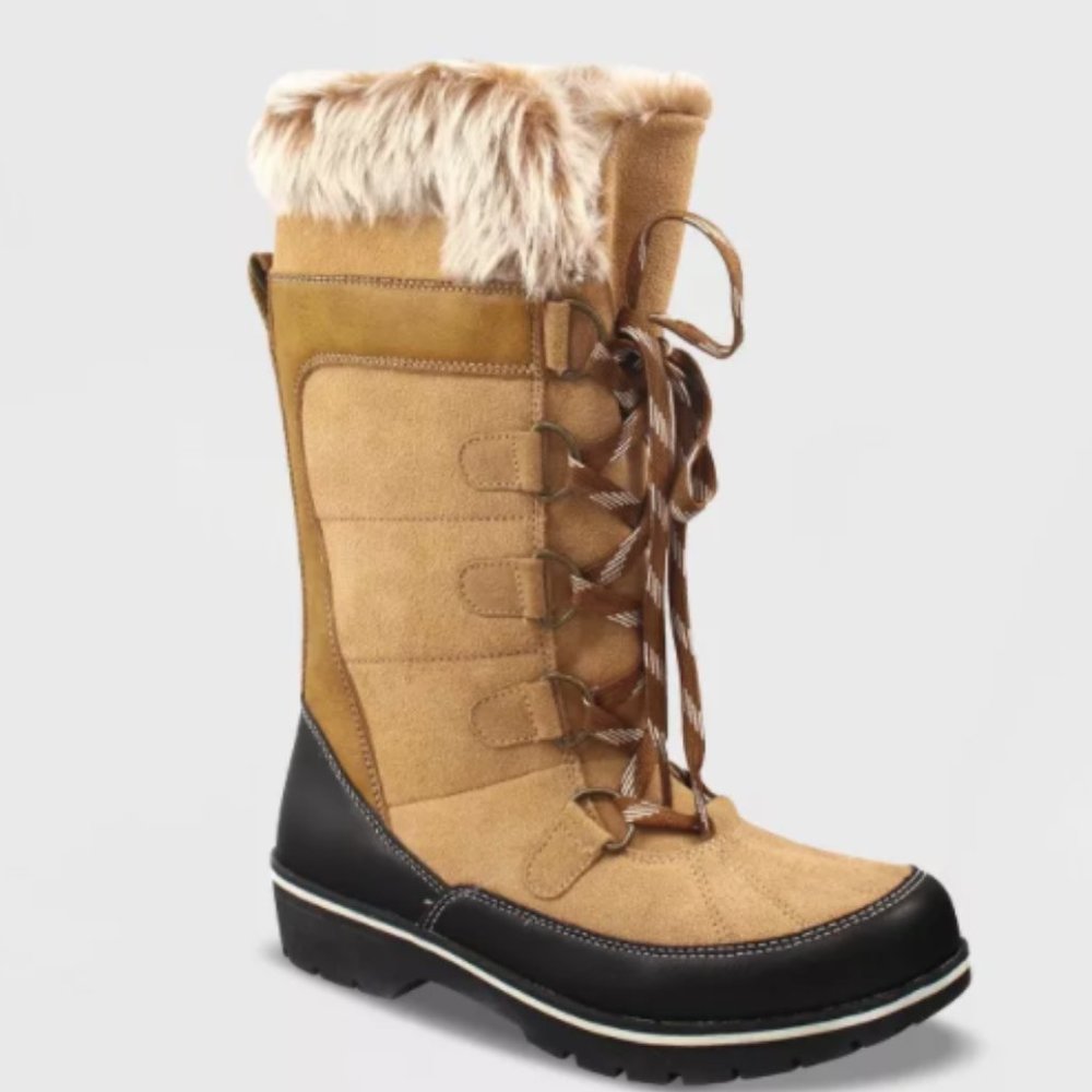 NWT |  Microsuede Winter Boots Size: 9W